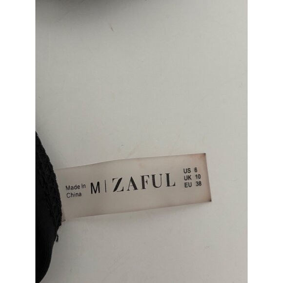 Zaful Swimsuit 6 High-Cut 1-Piece Halter Tie-Side Monokini Y2K Festival Swimwear - Picture 3 of 12